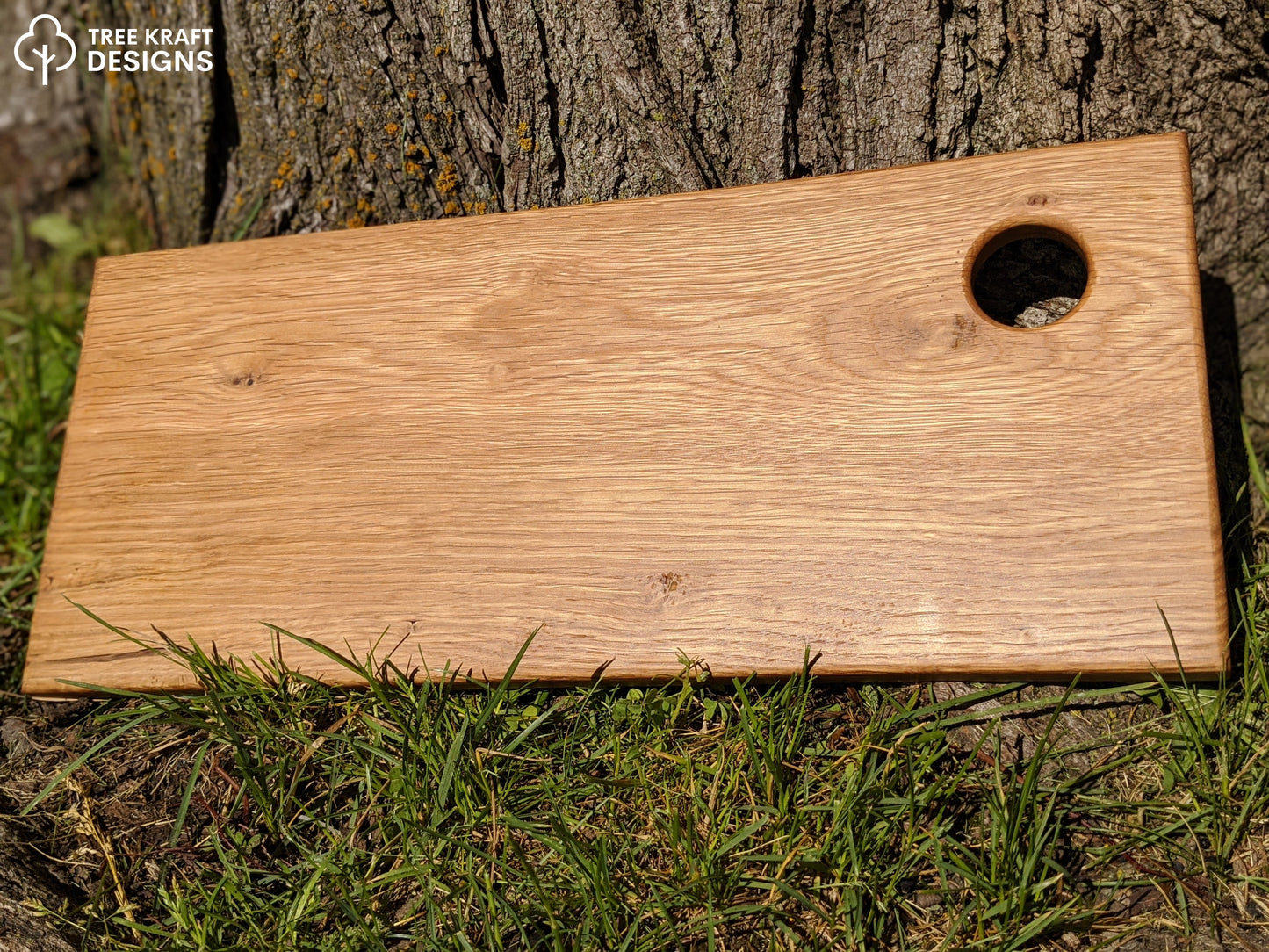 Reclaimed Oak with Rustic Red Maple Leaf Epoxy Inlay (rectangle) I