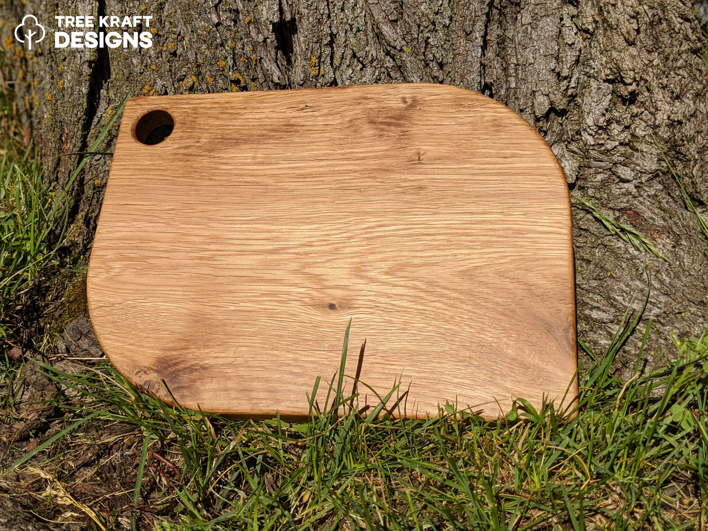 Leaf Shaped Serving Board with Orange Oak Leaf Epoxy Inlay (Reclaimed Oak)