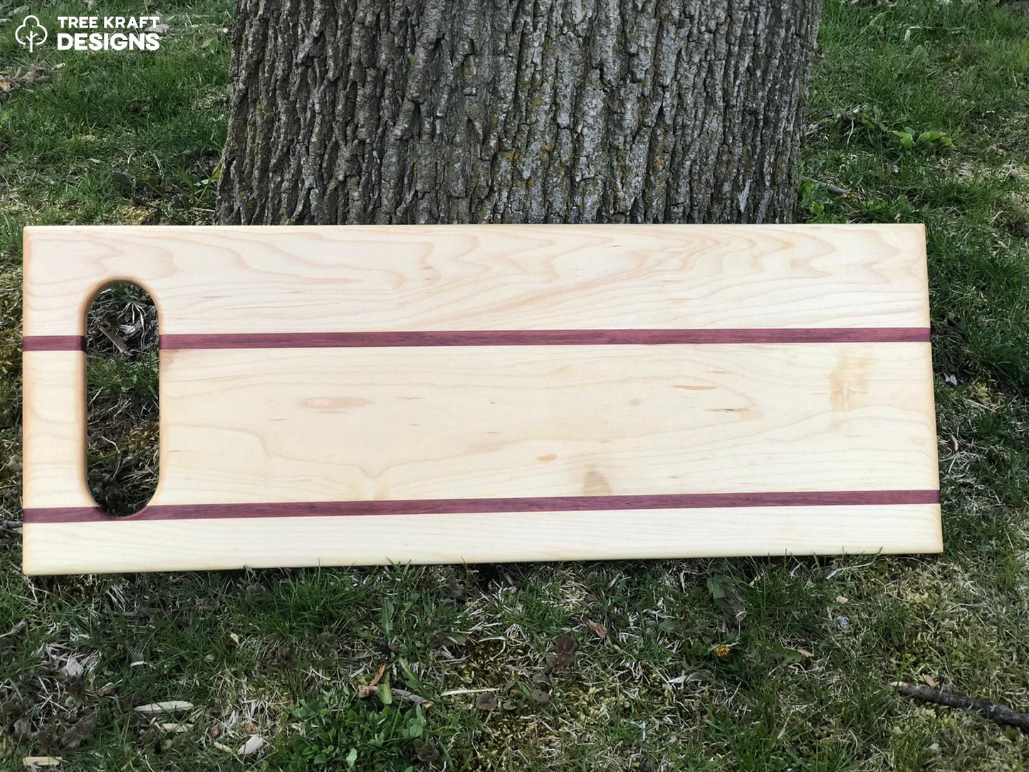 Maple striped with Purple Heart Charcuterie Board