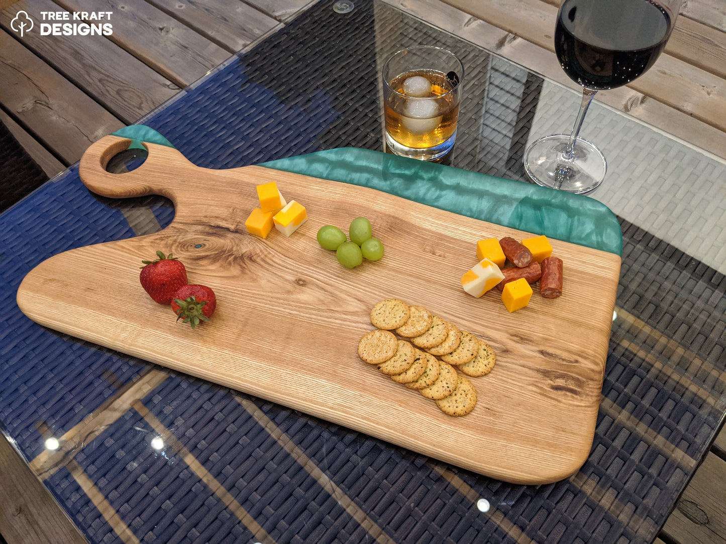 Stunning Ash with Jungle Green Epoxy